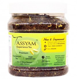Tassyam Premium Cardamom Tea   Plastic Jar  350 grams